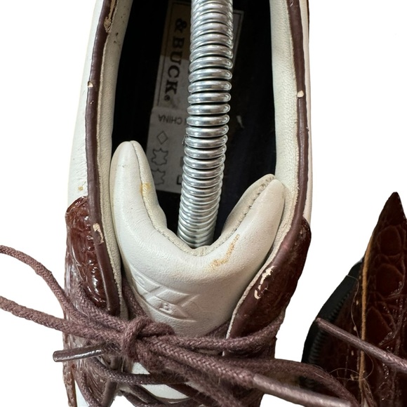 *Women’s Cutter and Buck 7.5 Brown/White Leather (Upper & Lining) Golf Shoes - Picture 6 of 15